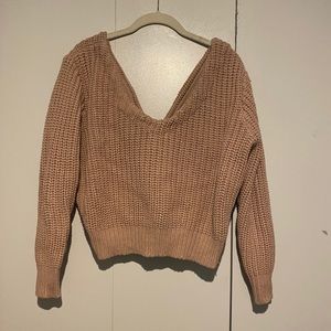 Knot tie sweater